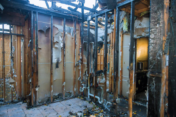 Professional Emergency Fire Damage Restoration technician working in Merion Station, PA